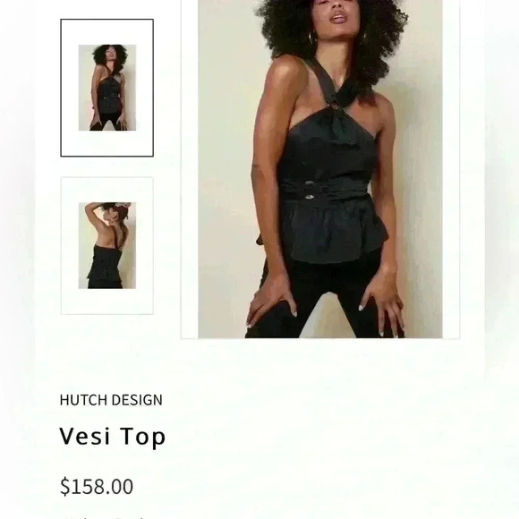 Hutch Design Versi Black Halter Top - Picture 13 of 14